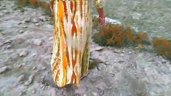 Young Indian Couple Enjoys Outdoor Sex In Village