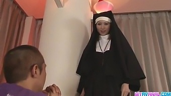 A Sinful Nun Engages In Anal With Rika Sakurai In A Hardcore Video