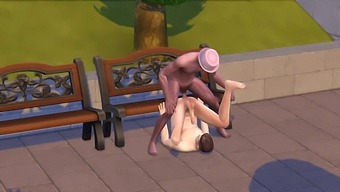 Gay Lovers Have Sex In A Public Park
