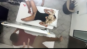 Husband Watches As His Wife Gets Pleasured By A Doctor During A Couples Massage