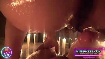 Valentine'S Day Threesome With A Married Couple And A Horny Milf