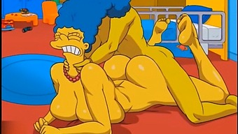 Marge, The Anal Housewife, Experiences Intense Pleasure As Hot Cum Fills Her Ass And Squirts In All Directions.